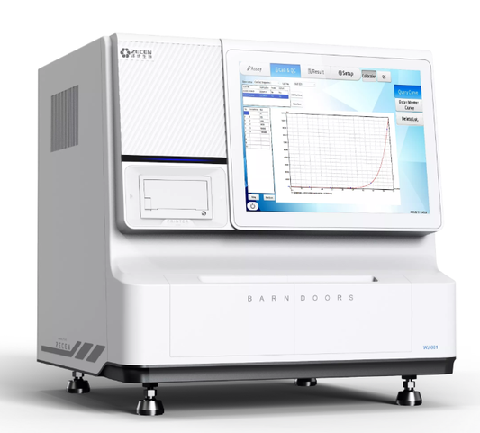 POCT chemiluminescence immunoassay analyzer dual chamber 16 channels, 64 tests per hour