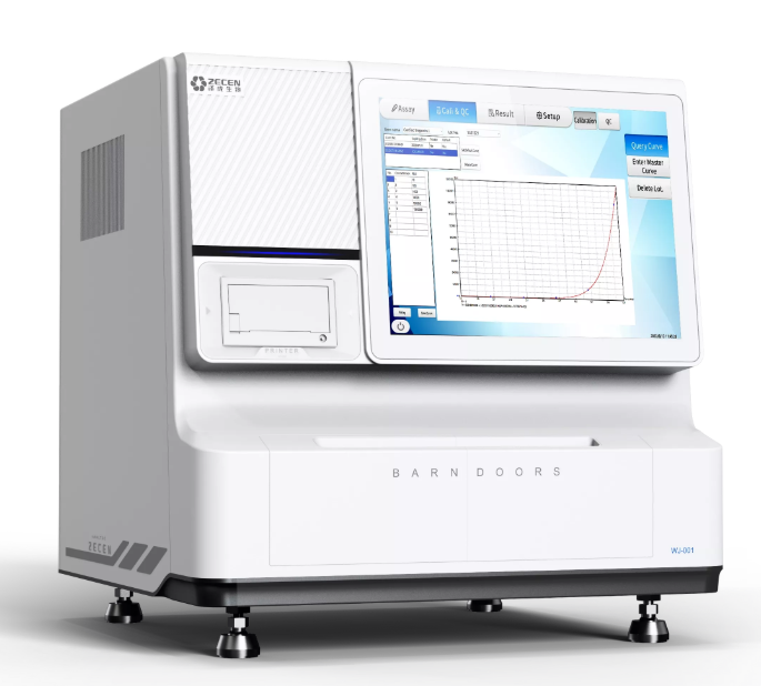 POCT chemiluminescence immunoassay analyzer dual chamber 16 channels, 64 tests per hour